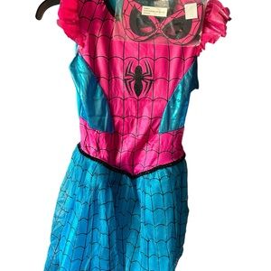 Kids Spider Costume - Pink and Blue Large 12-14